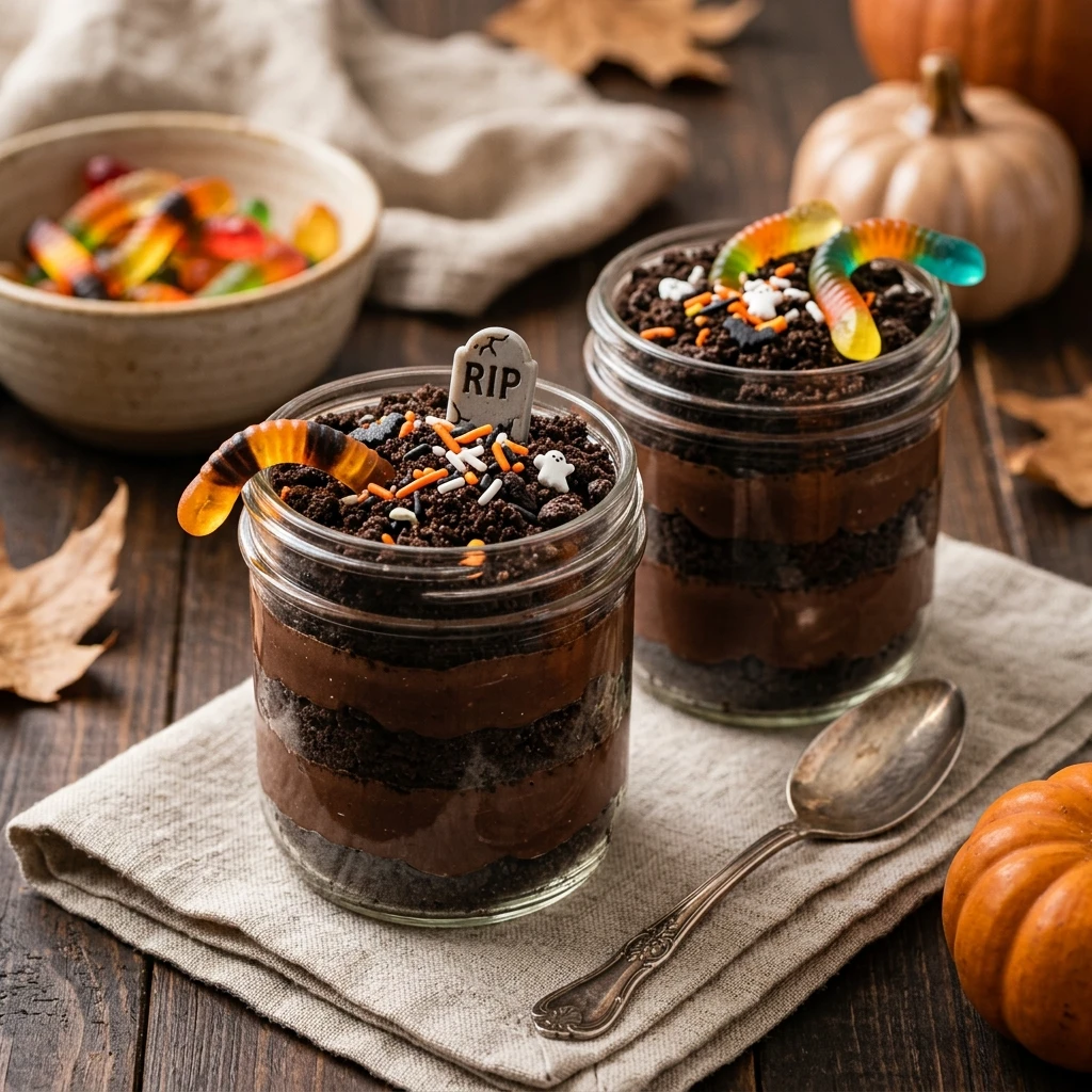 Halloween Dirt Cups Recipe