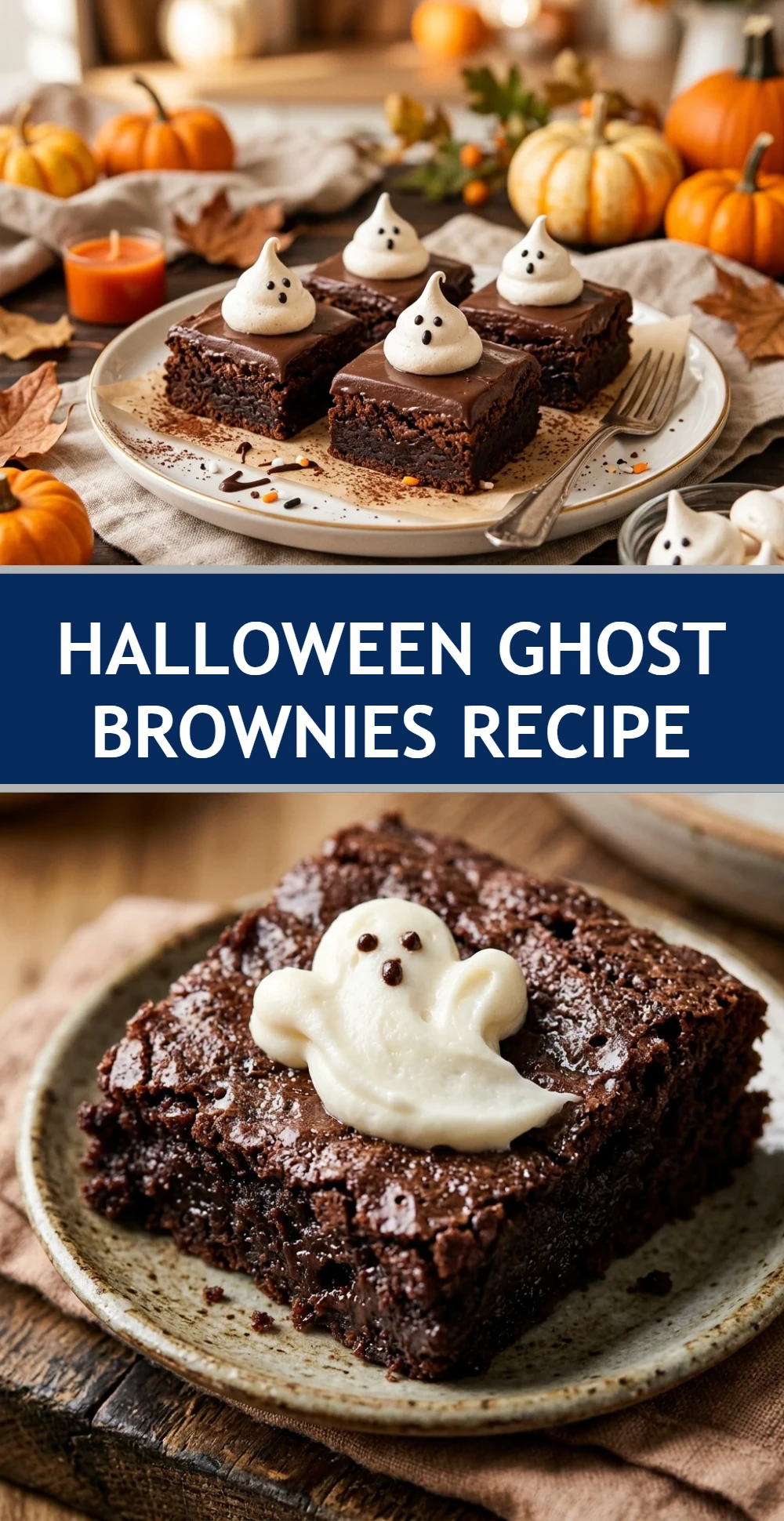 Halloween Ghost Brownies Recipe