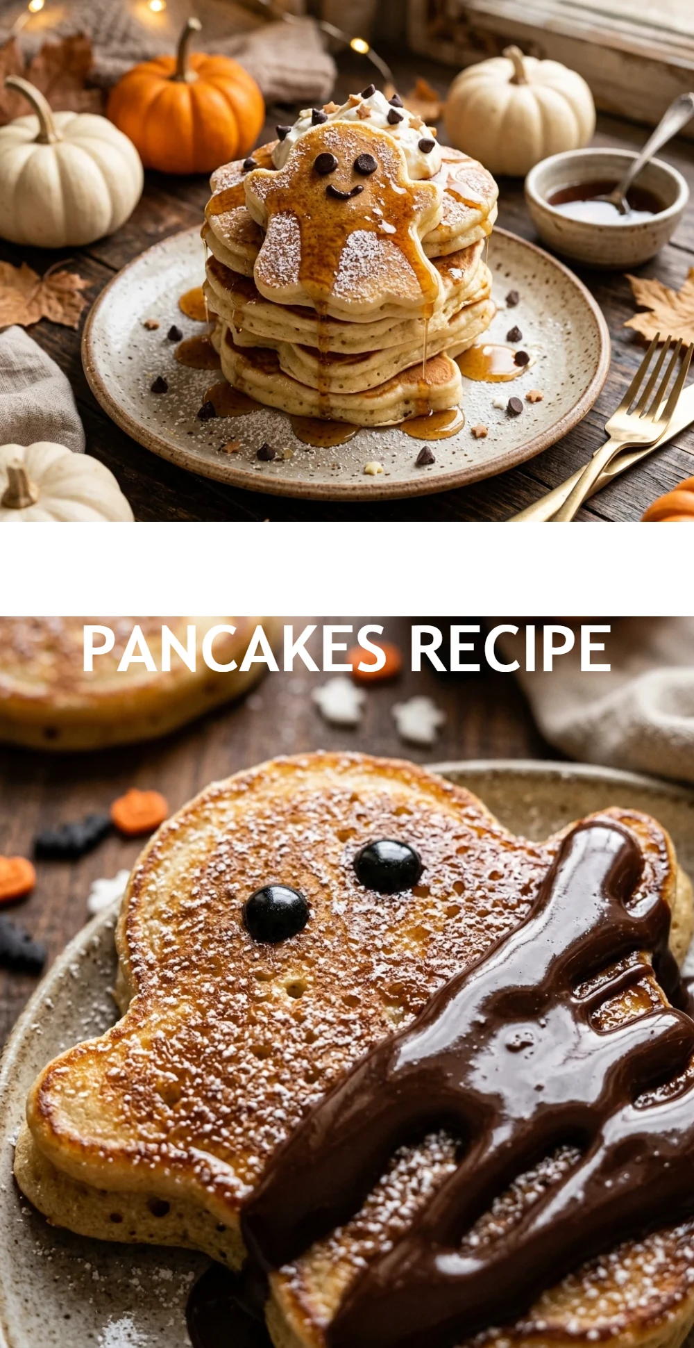 Halloween Ghost Pancakes Recipe