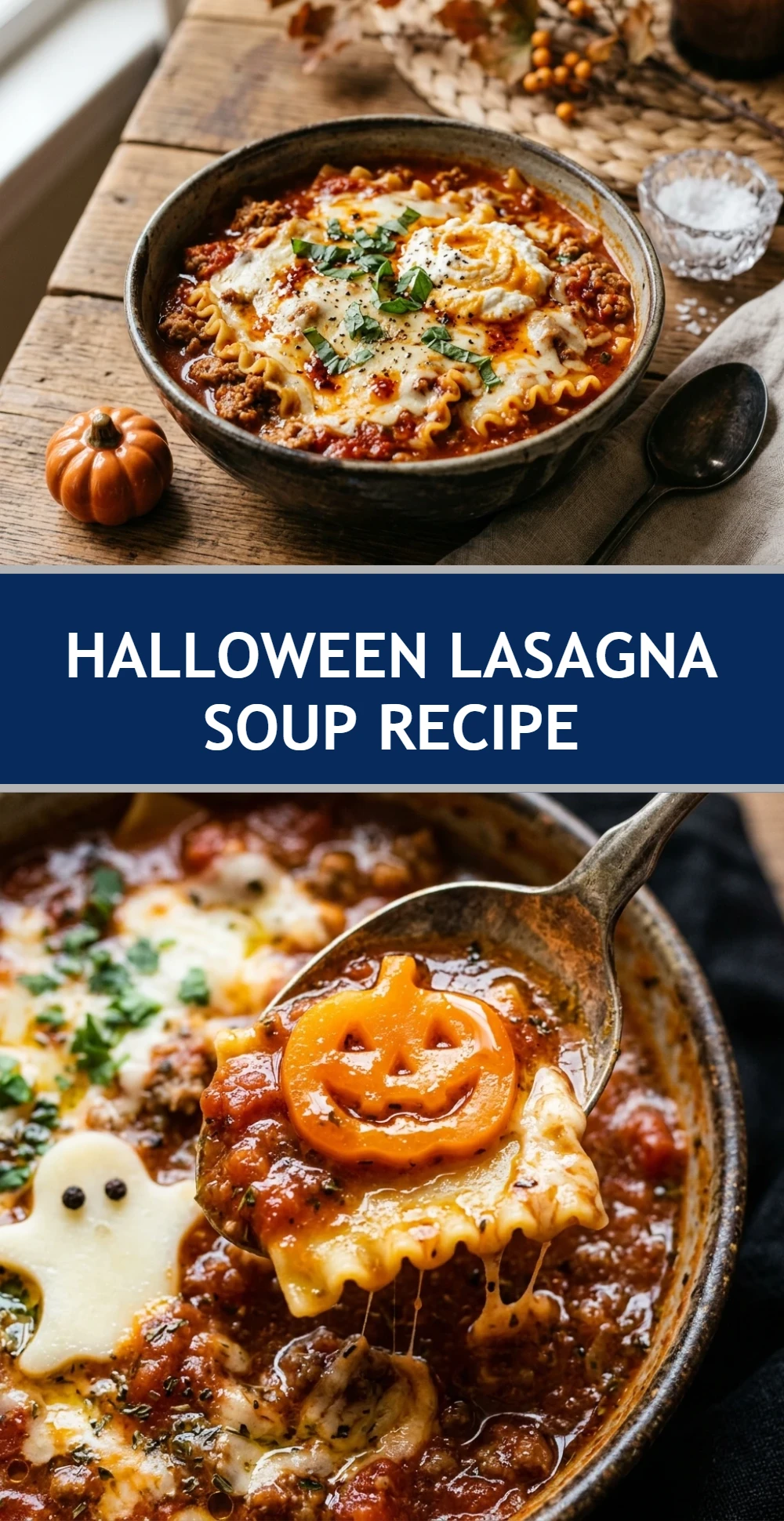Halloween Lasagna Soup Recipe