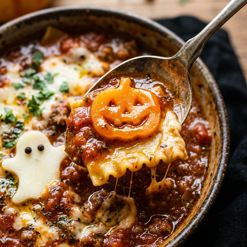 Halloween Lasagna Soup Recipe