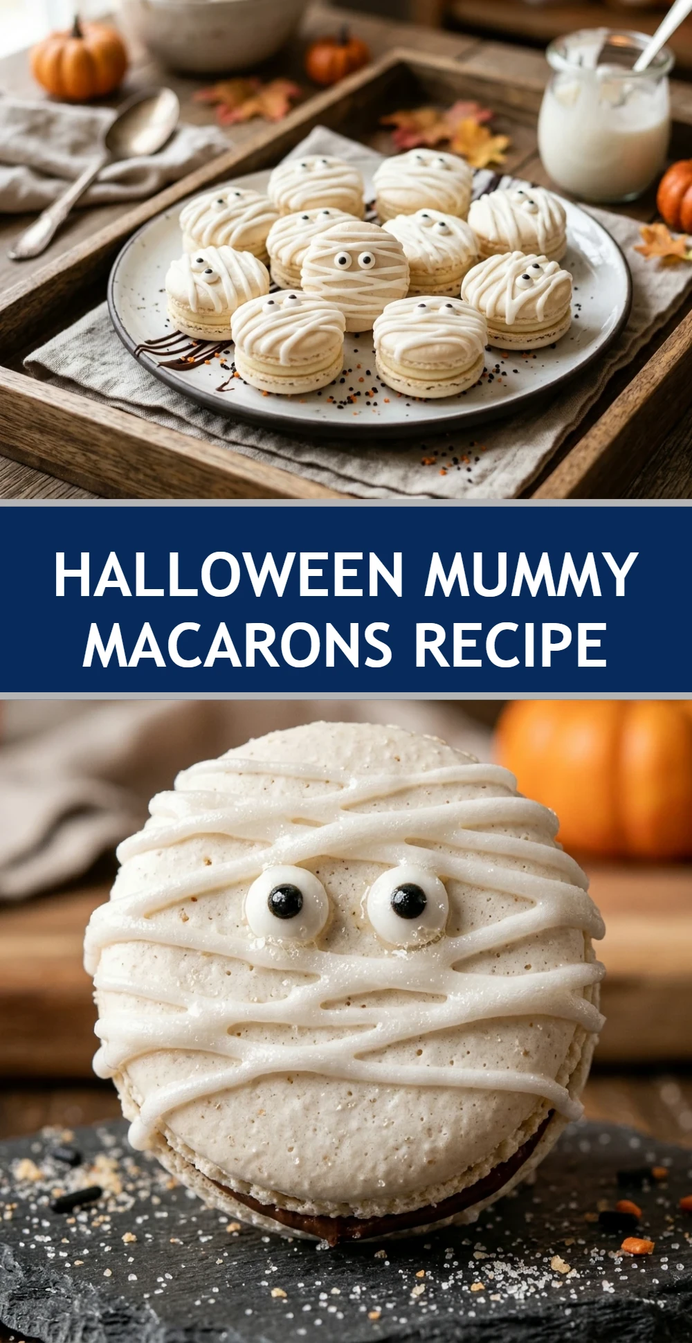Halloween Mummy Macarons Recipe