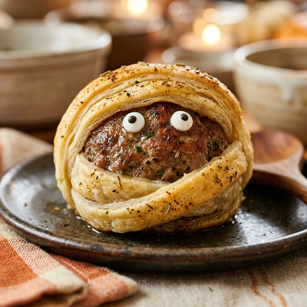 Halloween Mummy Meatballs Potluck Recipe