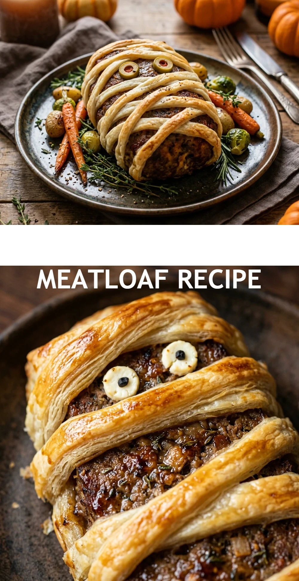 Halloween Mummy Meatloaf Recipe