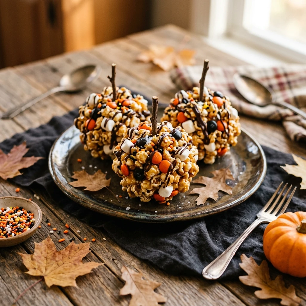 Halloween Popcorn Balls Recipe