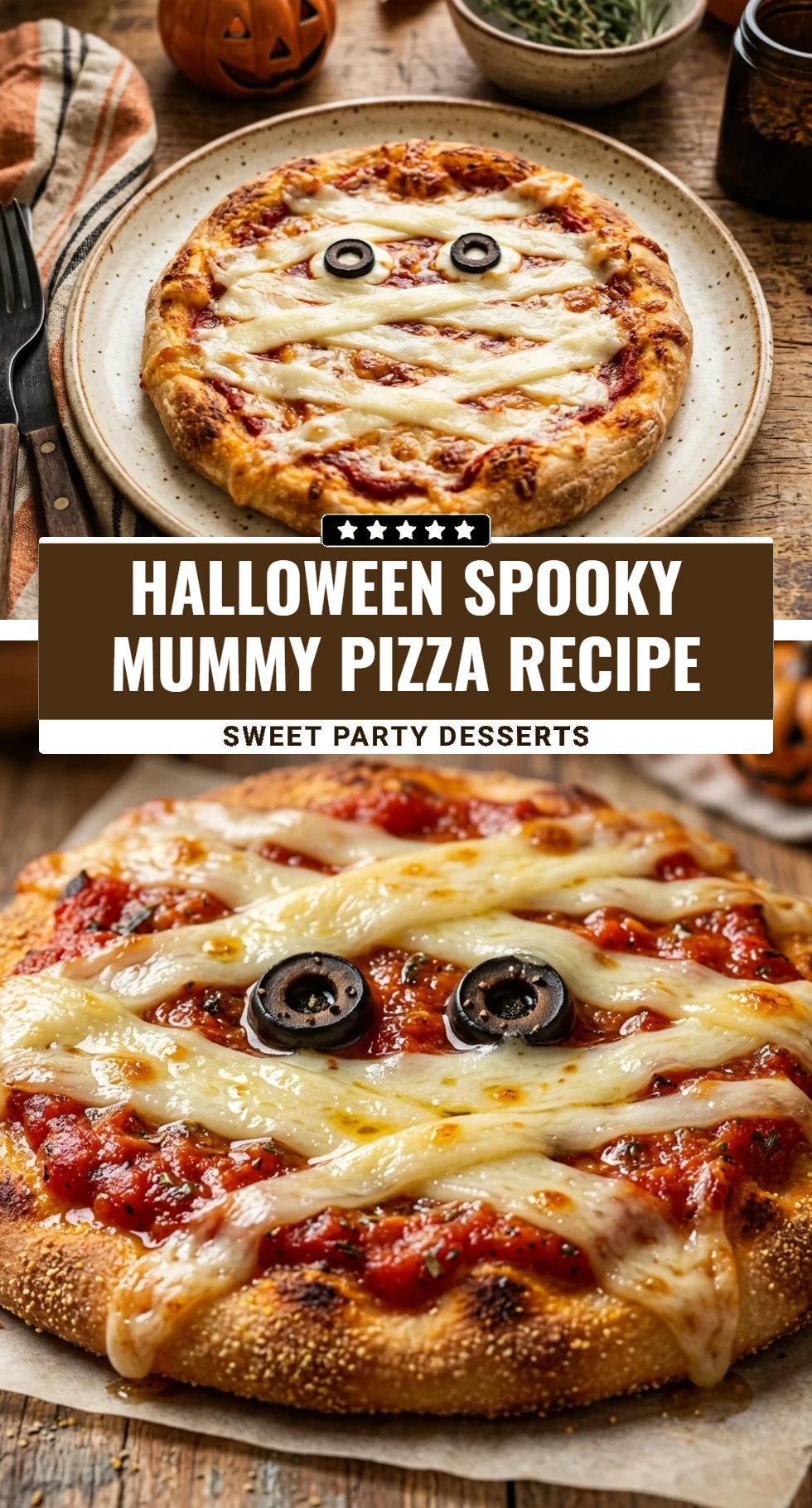 Halloween Spooky Mummy Pizza Recipe
