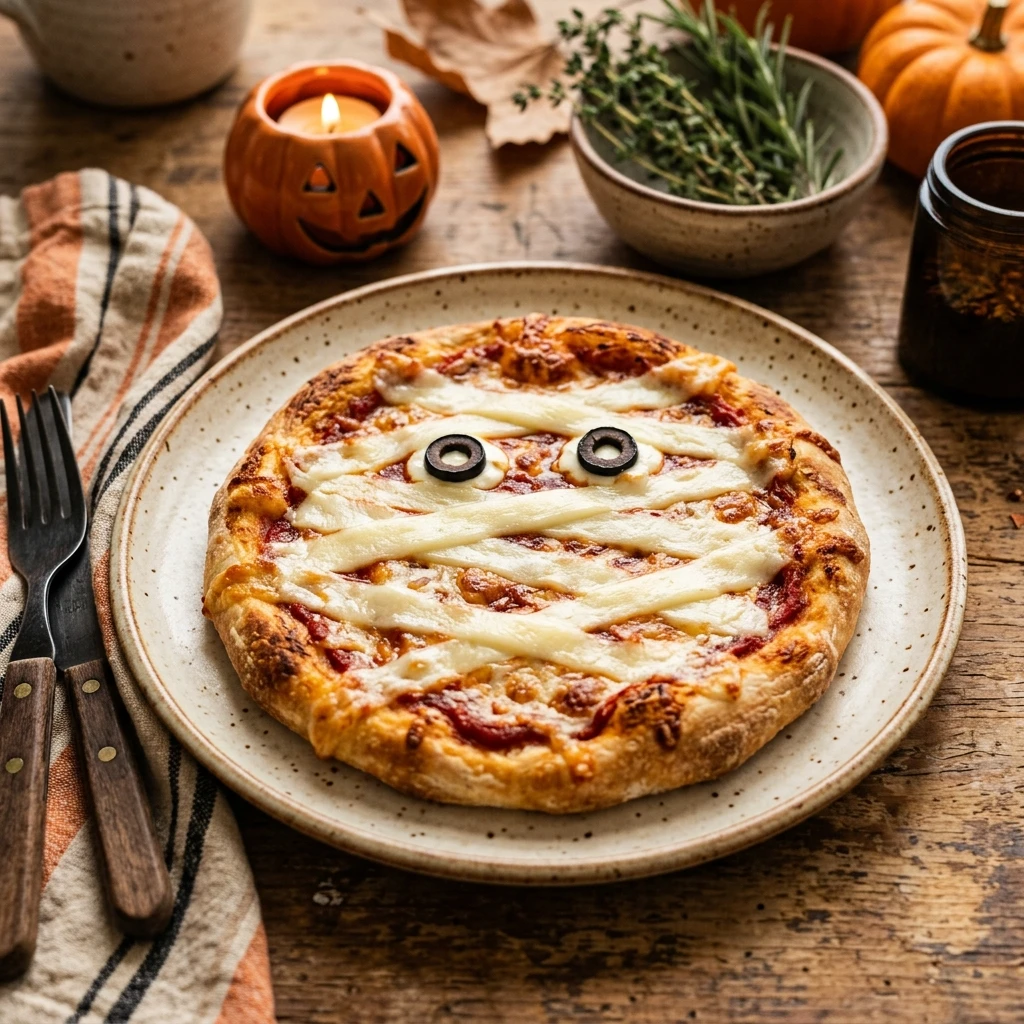 Halloween Spooky Mummy Pizza Recipe