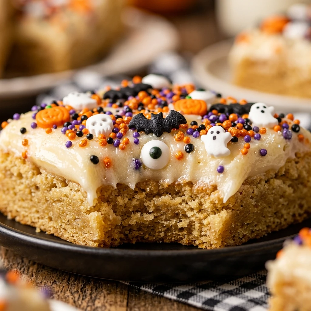 Halloween Sugar Cookie Bars Recipe