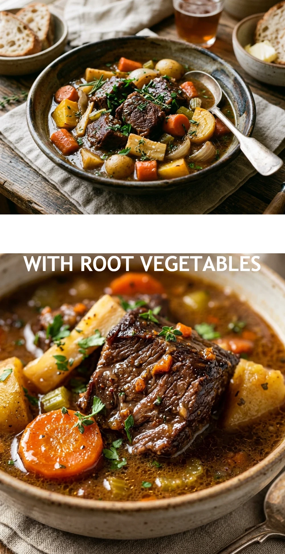 Harvest Beef Stew With Root Vegetables