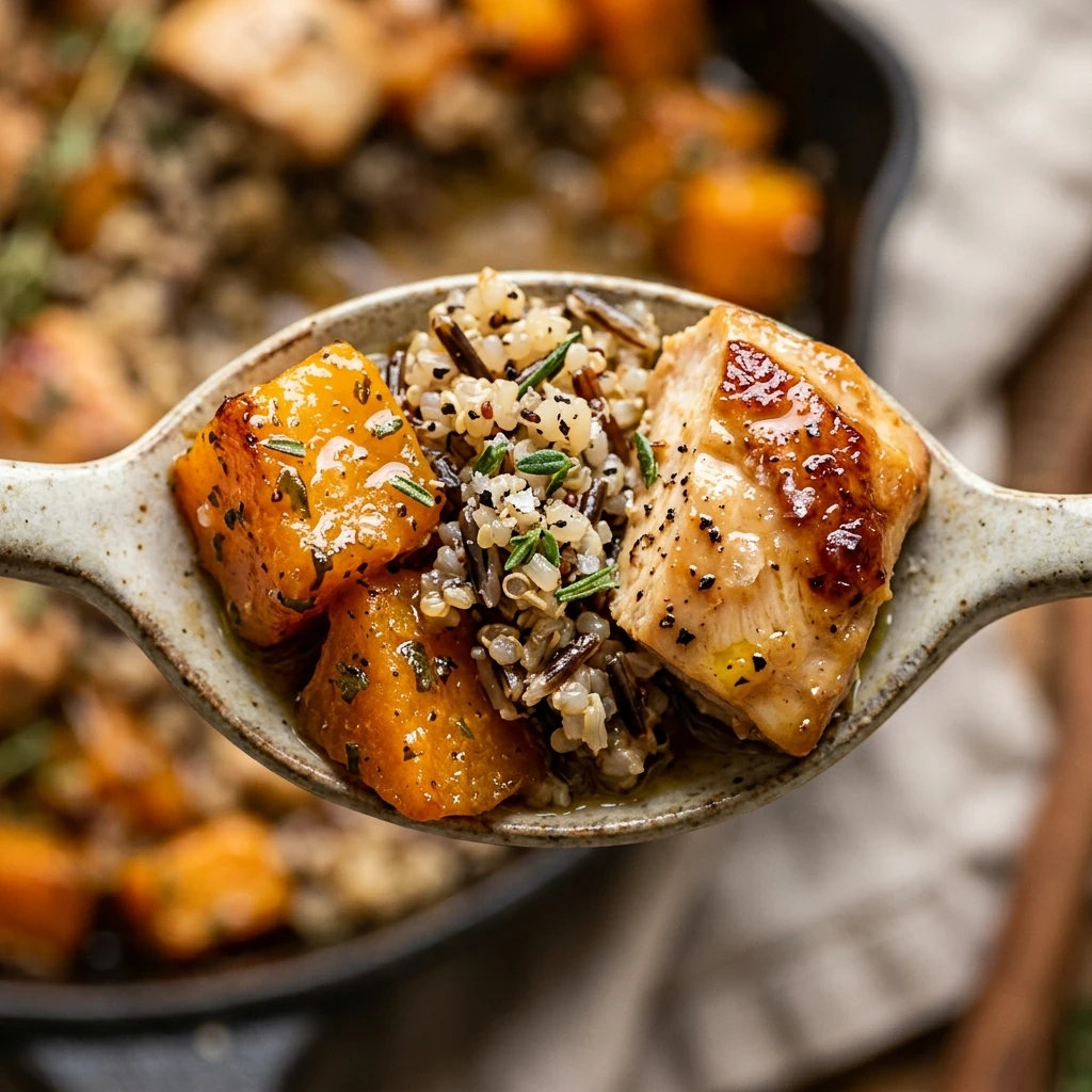 Harvest Chicken And Butternut Squash Skillet