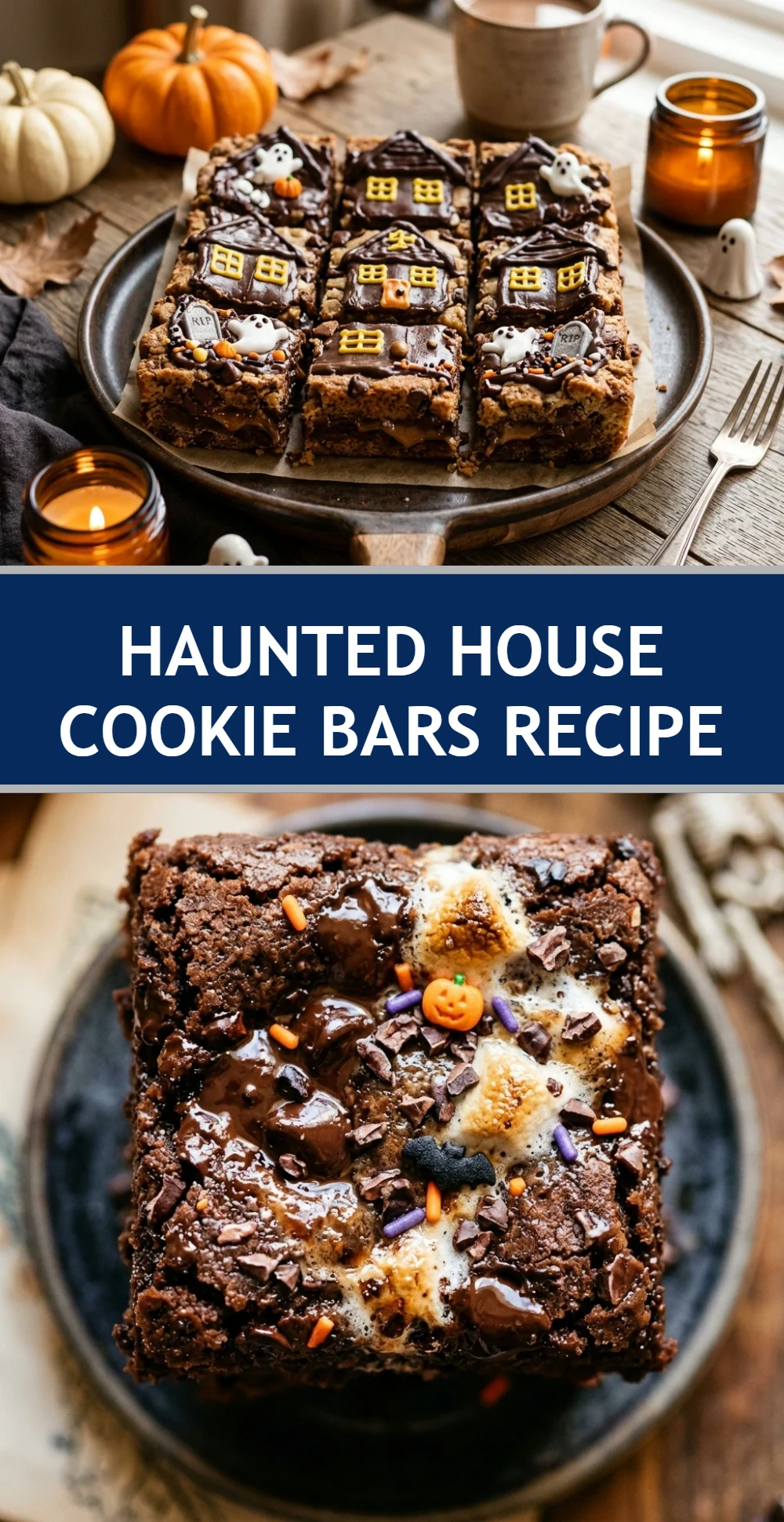 Haunted House Cookie Bars Recipe