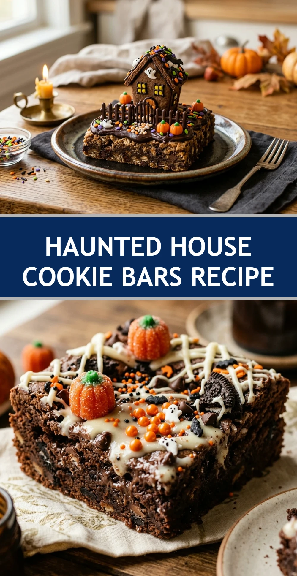 Haunted House Cookie Bars Recipe