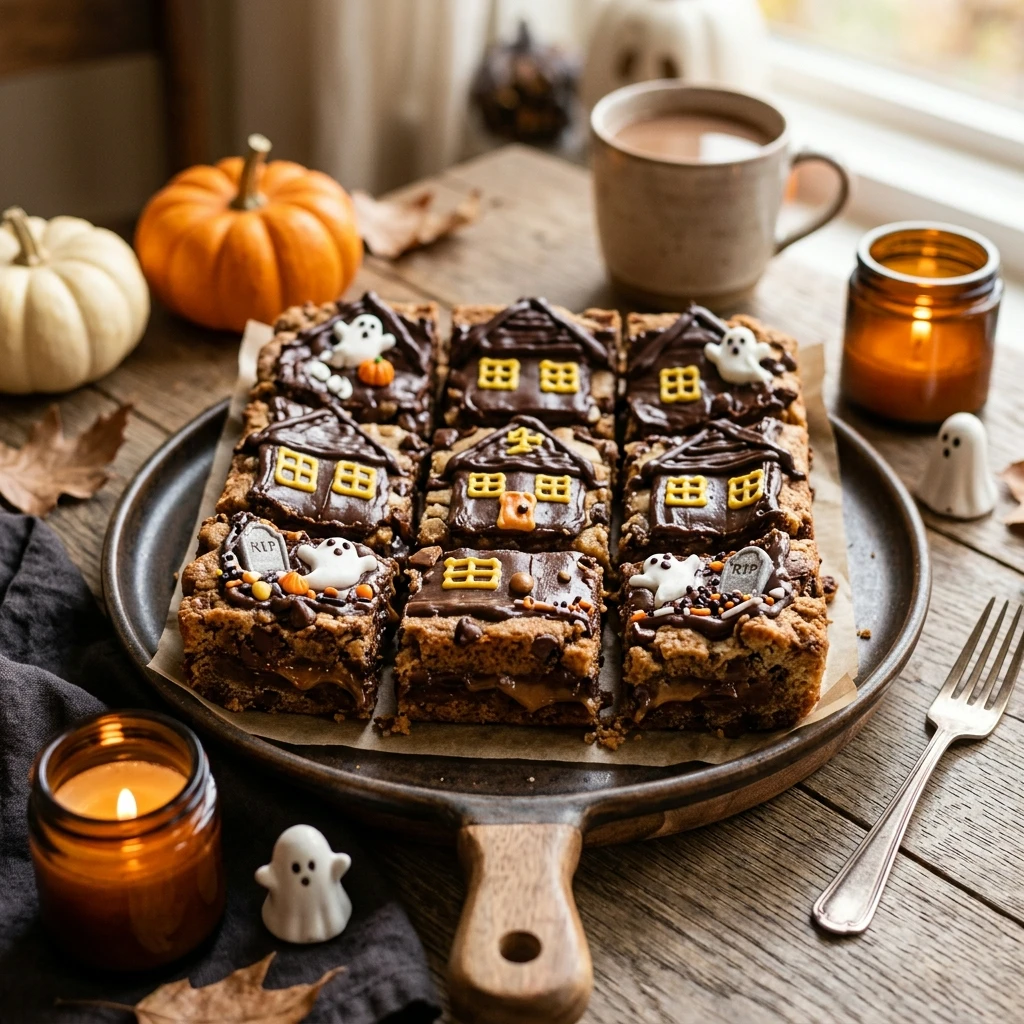 Haunted House Cookie Bars Recipe