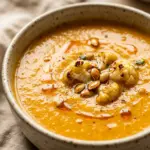 Healthy High Protein Cauliflower Pumpkin Soup Recipe