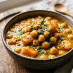 Healthy High Protein Pumpkin Chickpea Curry Recipe
