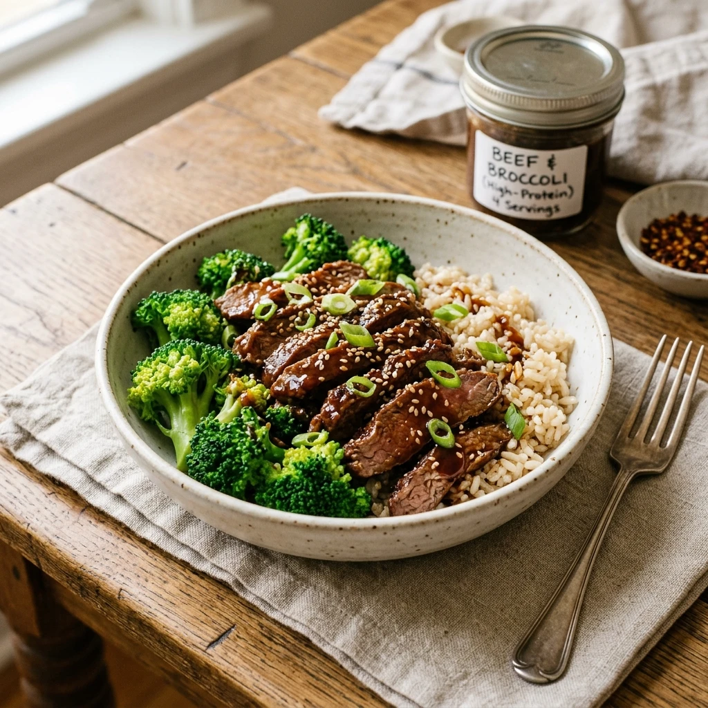 High Protein Beef And Broccoli Meal Prep Recipe