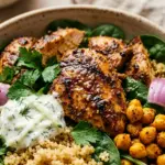 High Protein Chicken Shawarma Meal Prep Bowls Recipe