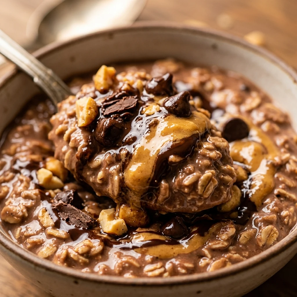 High Protein Chocolate Peanut Butter Oats Recipe