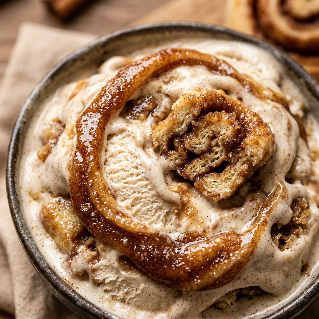 High Protein Cinnamon Roll Protein Ice Cream Recipe