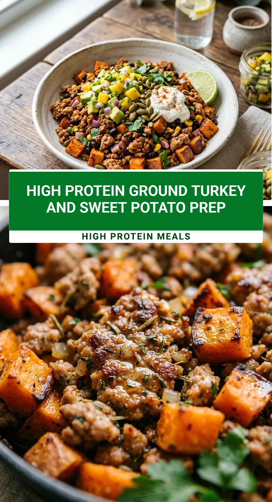 High Protein Ground Turkey And Sweet Potato Prep