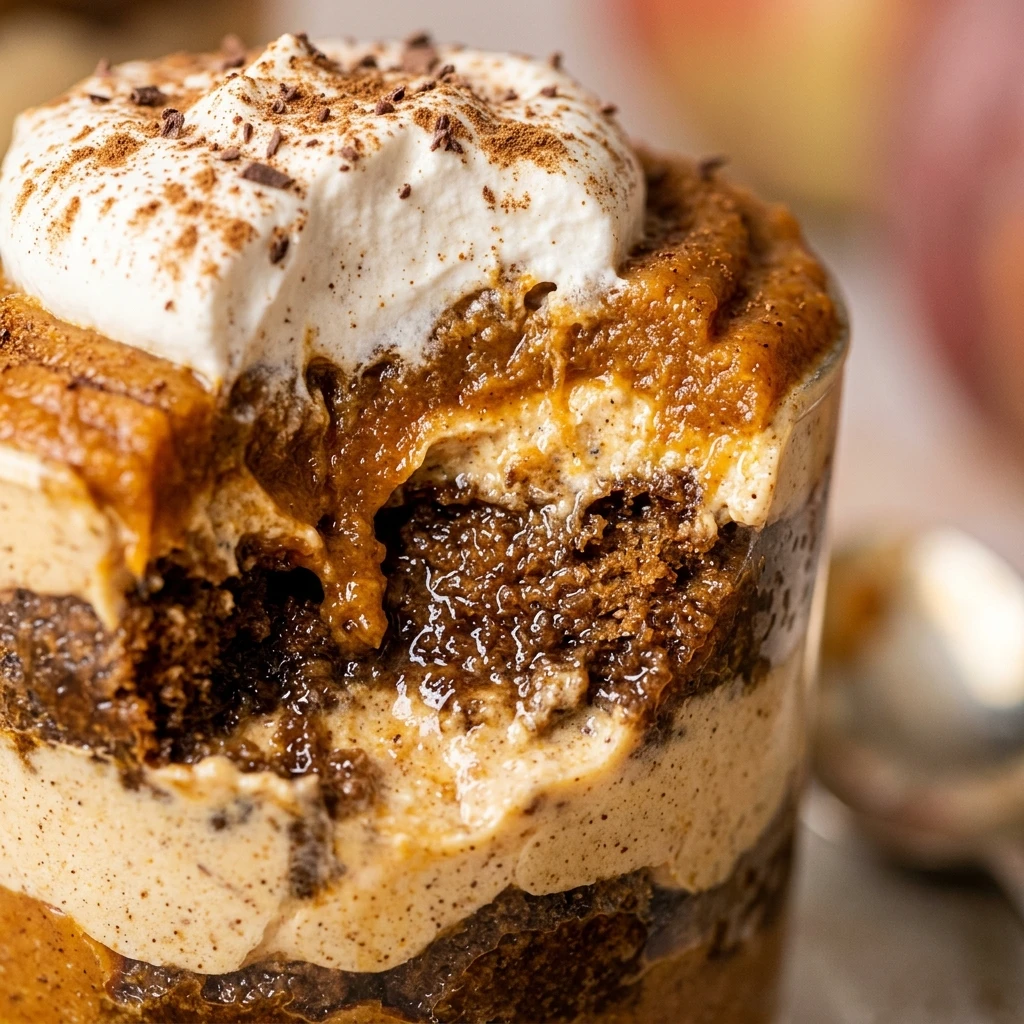 High Protein Pumpkin Spice Tiramisu Cups Recipe