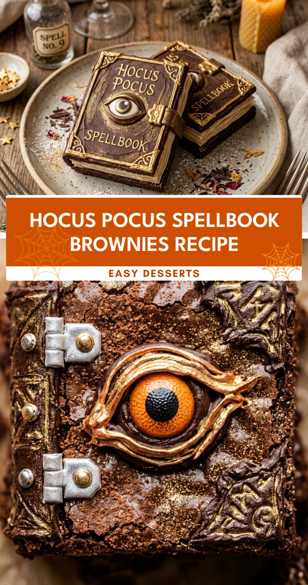 Hocus Pocus Spellbook Brownies Recipe