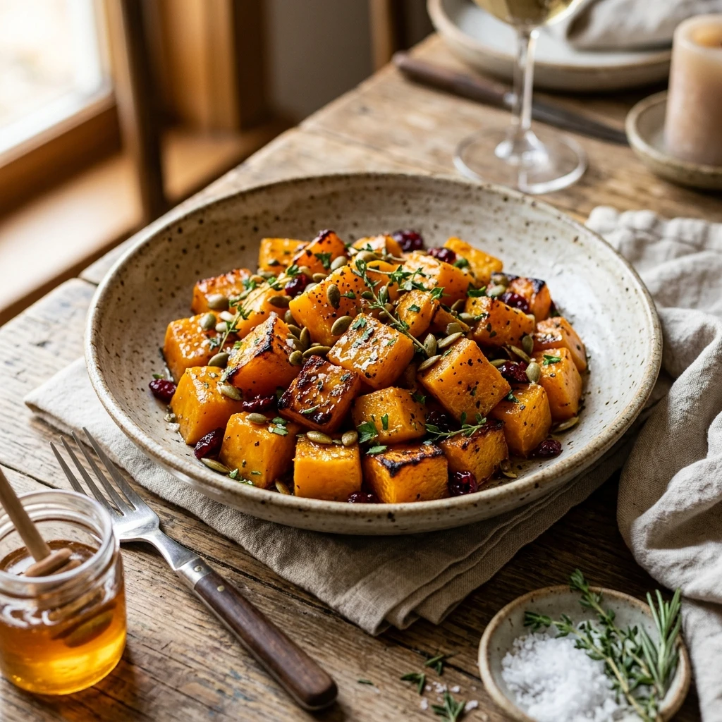 Honey Roasted Butternut Squash Recipe