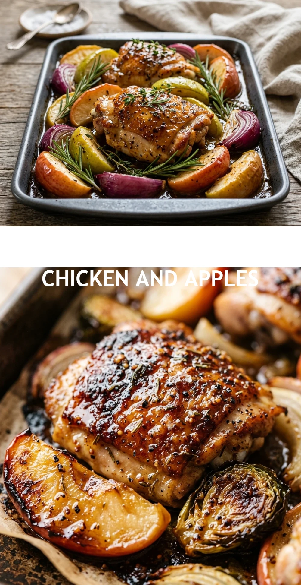 Maple Dijon Sheet Pan Chicken And Apples
