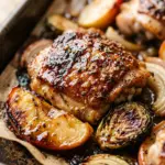 Maple Dijon Sheet Pan Chicken And Apples
