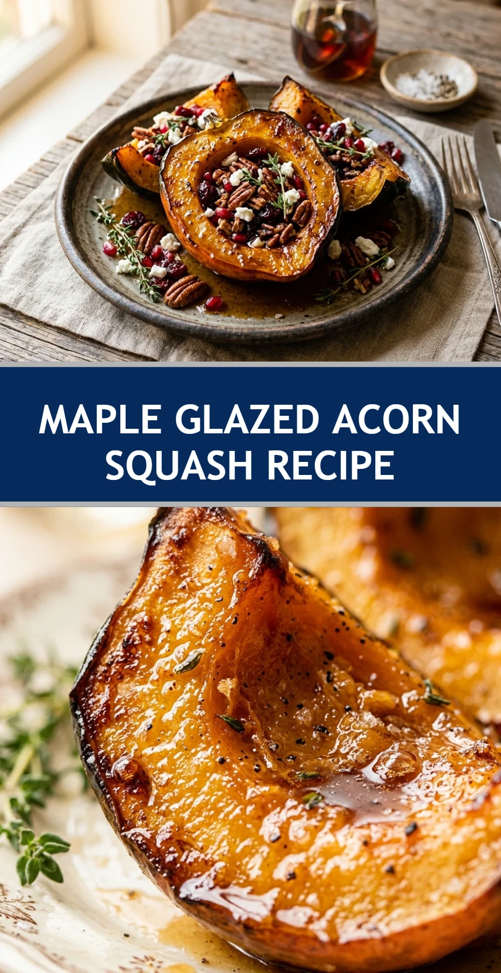 Maple Glazed Acorn Squash Recipe