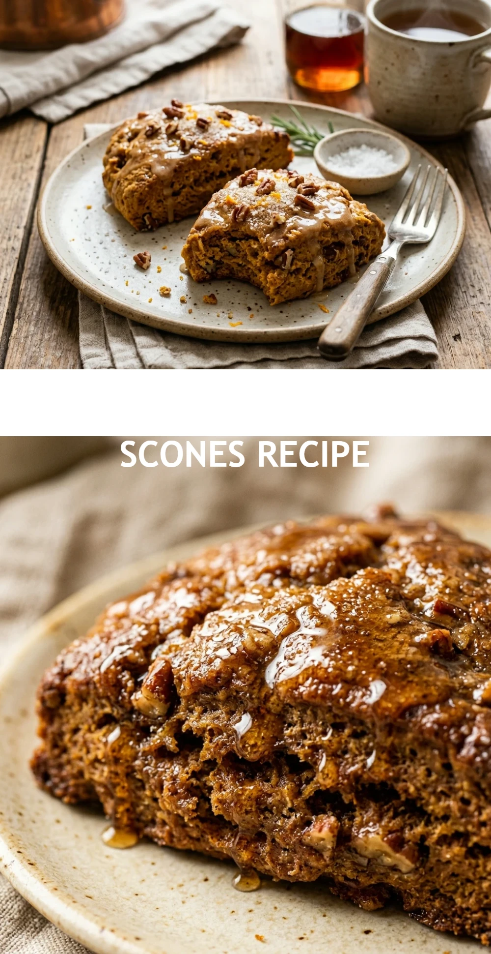 Maple Glazed Pumpkin Scones Recipe