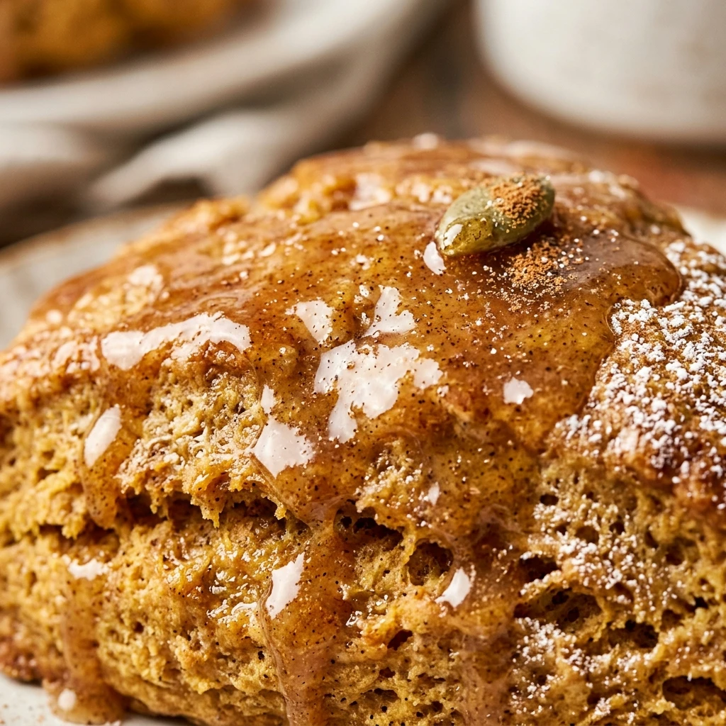 Maple Glazed Pumpkin Scones Recipe