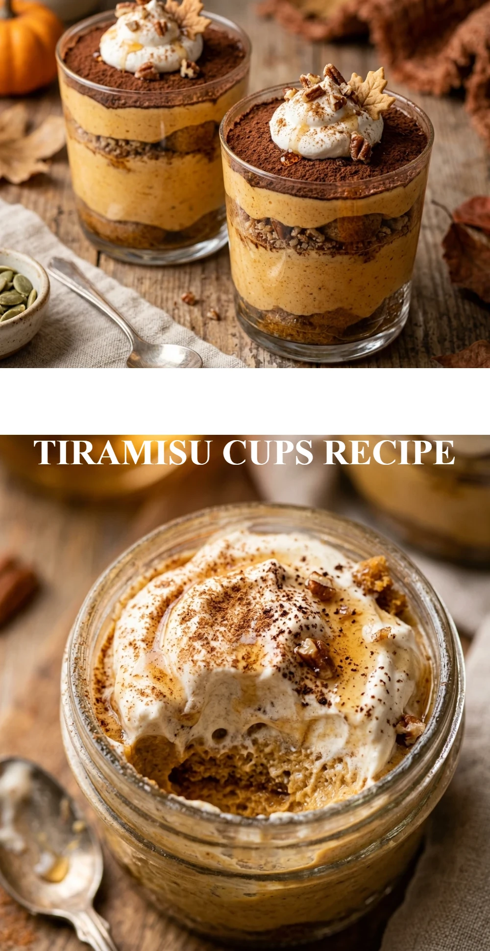 Maple Pumpkin Tiramisu Cups Recipe