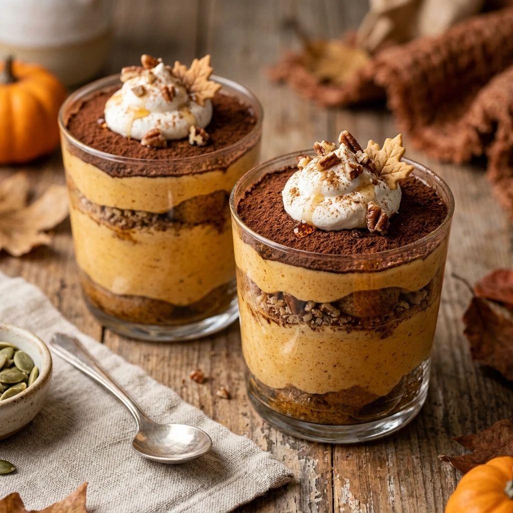 Maple Pumpkin Tiramisu Cups Recipe