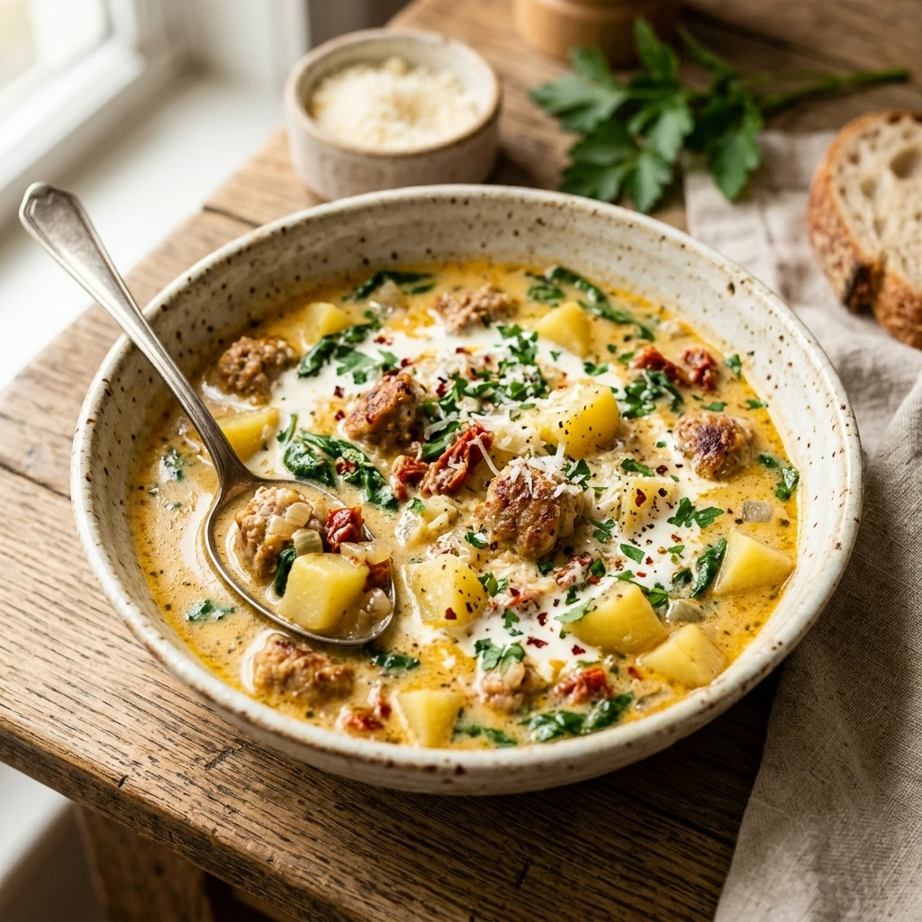 Marry Me Chicken Sausage Potato Soup Recipe
