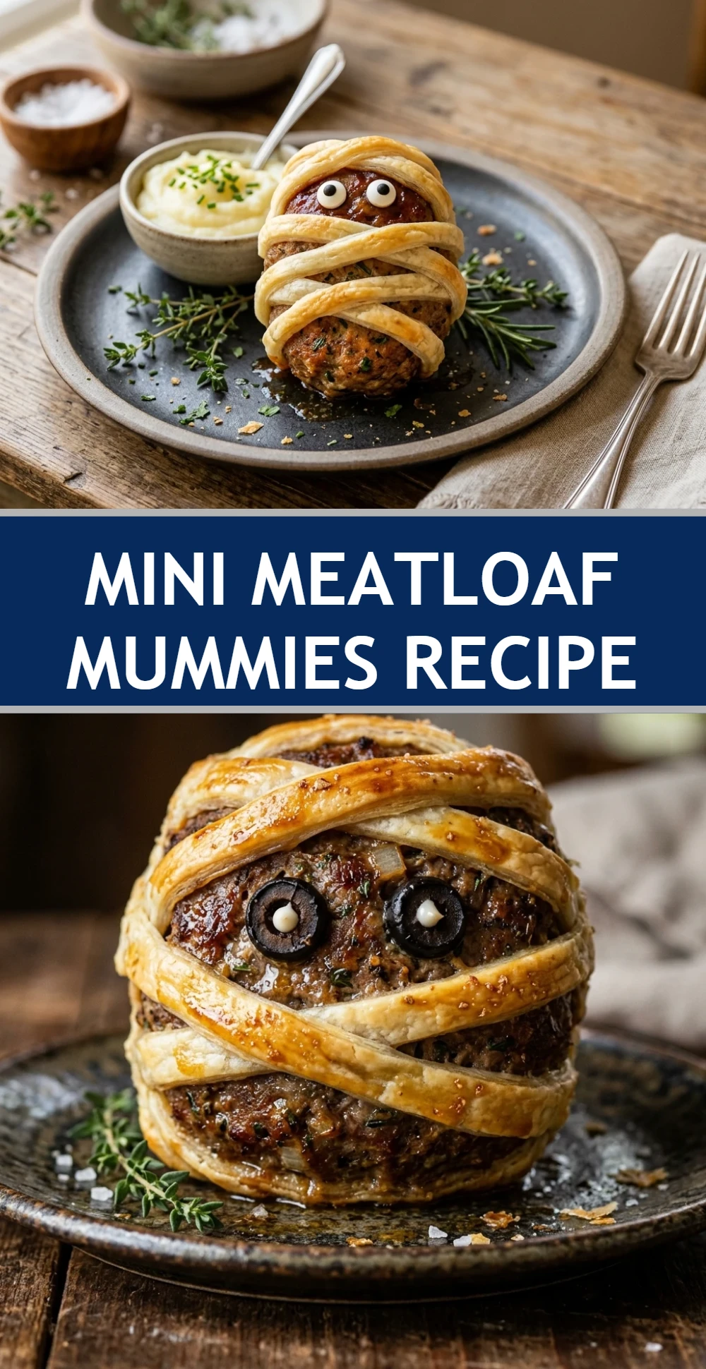 Mini Meatloaf Mummies Recipe