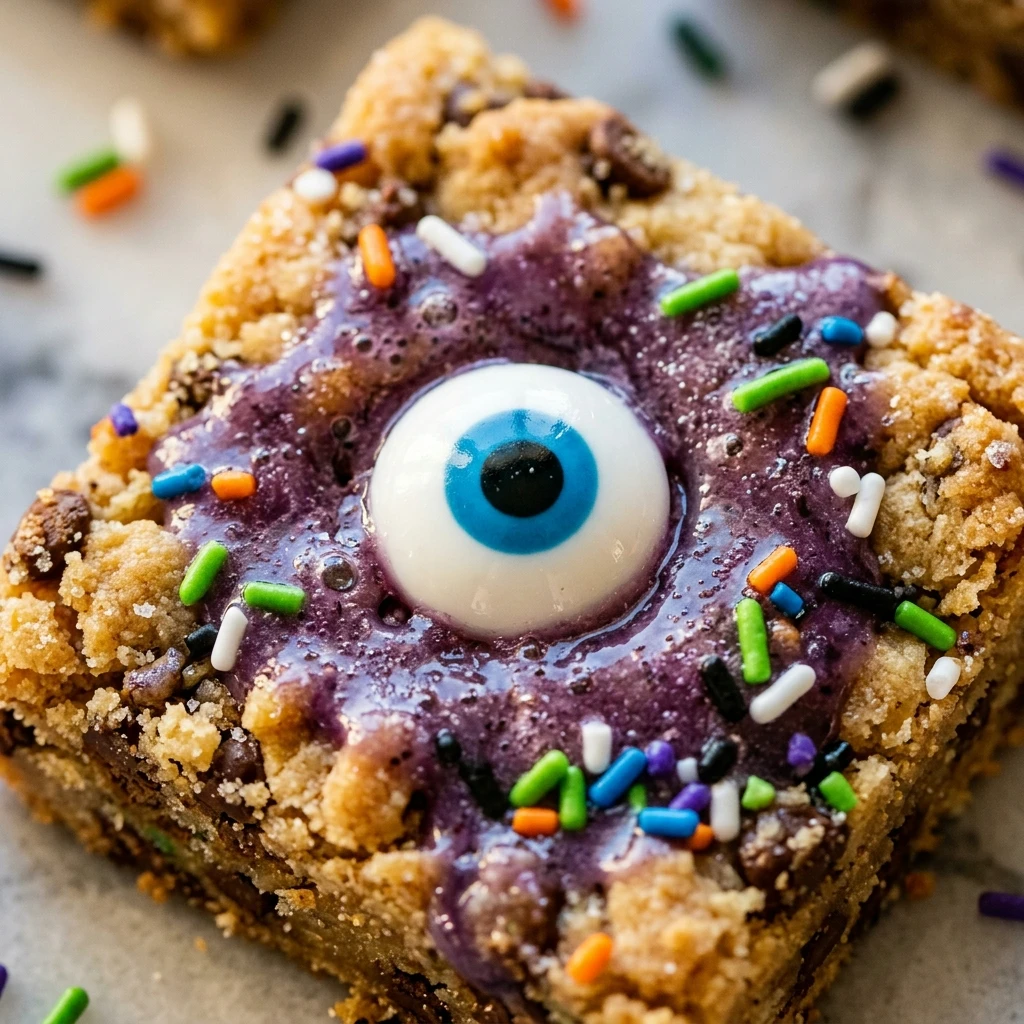 Monster Eye Sugar Cookie Bars Recipe