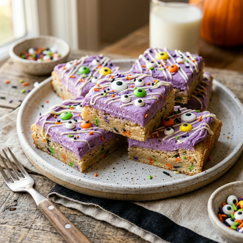 Monster Eye Sugar Cookie Bars Recipe