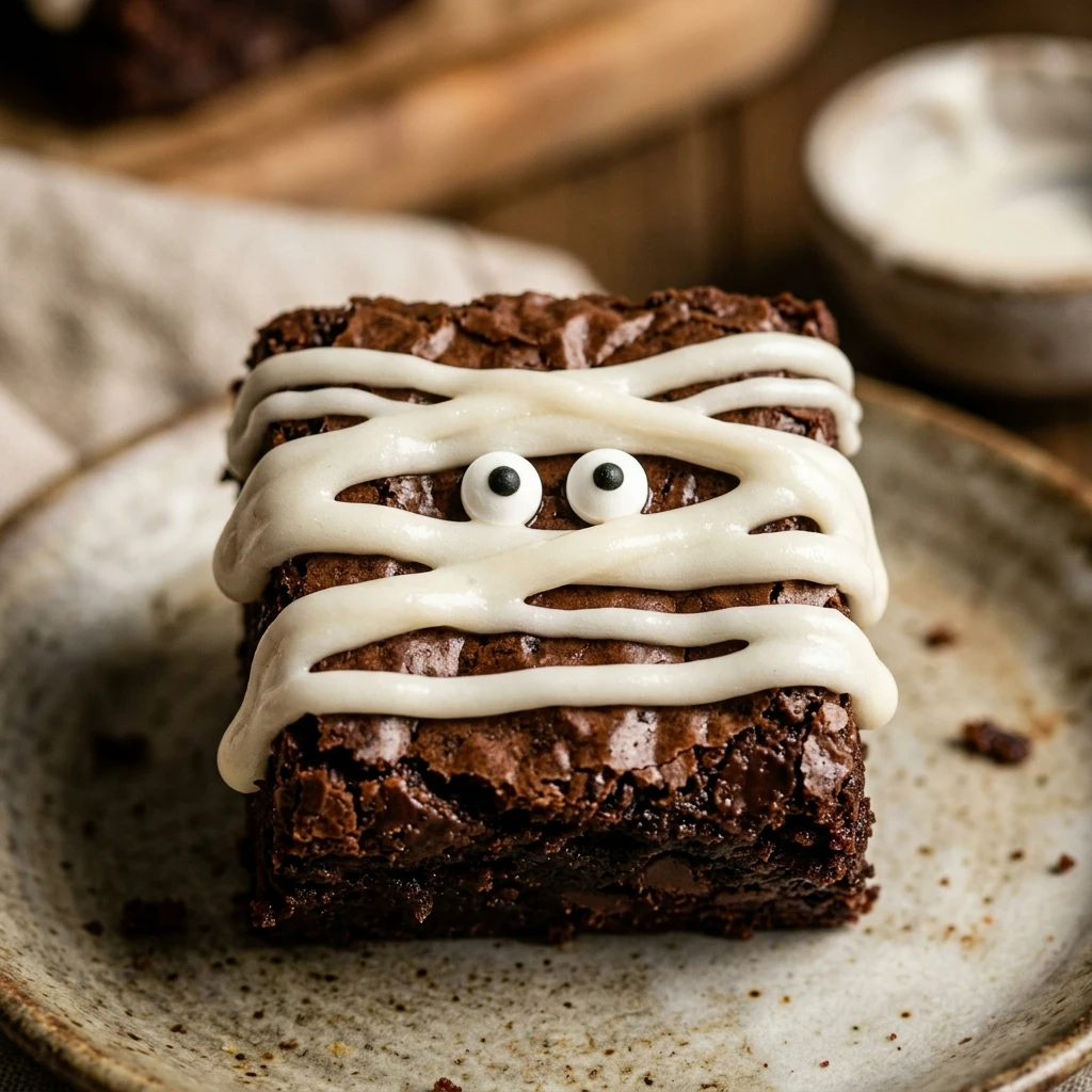 Mummy Wrapped Brownie Bites Recipe