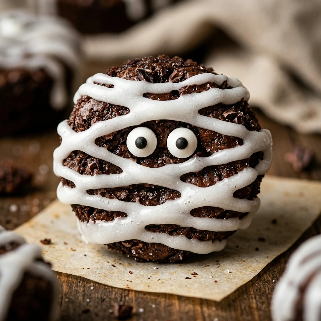 Mummy Wrapped Brownie Bites Recipe