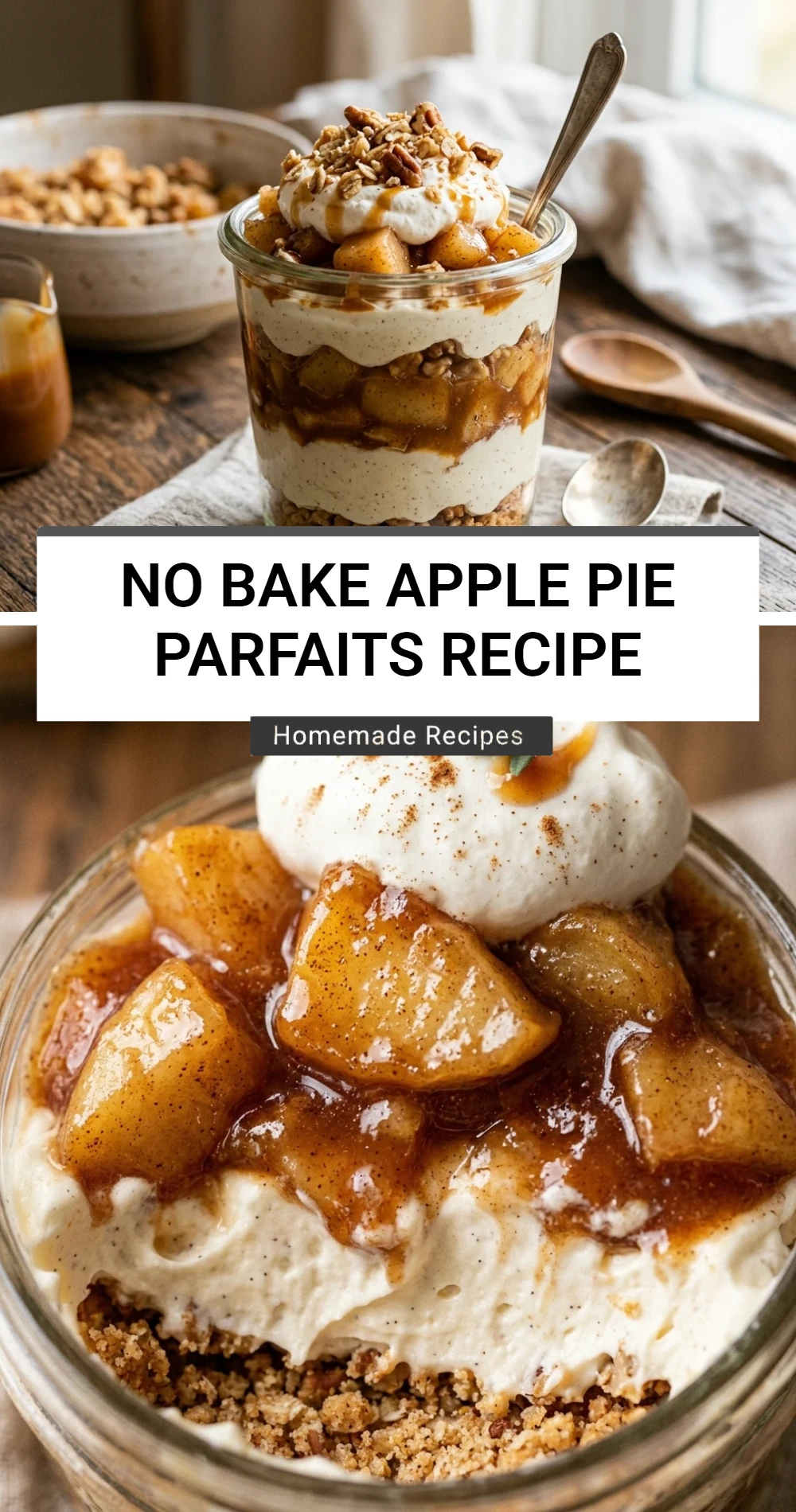 No Bake Apple Pie Parfaits Recipe