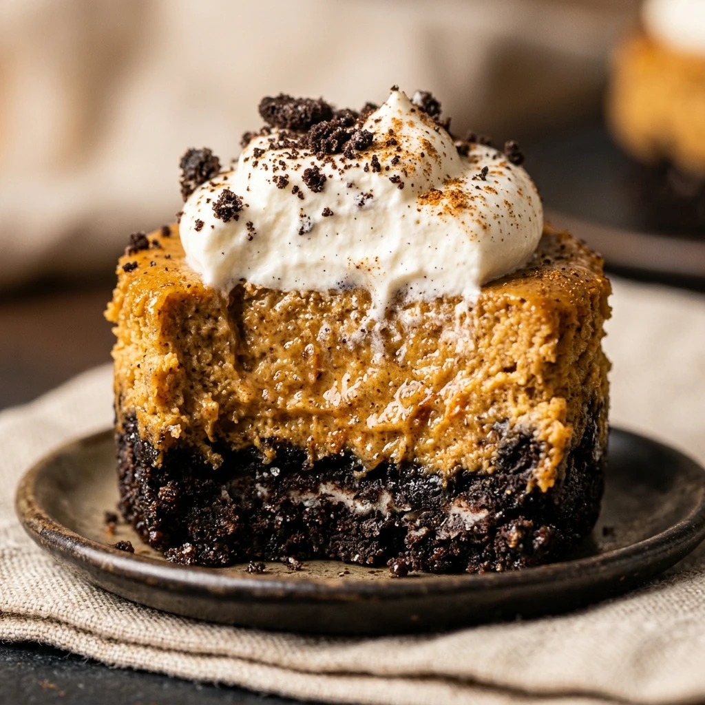 No Bake Oreo Pumpkin Cheesecake Bites