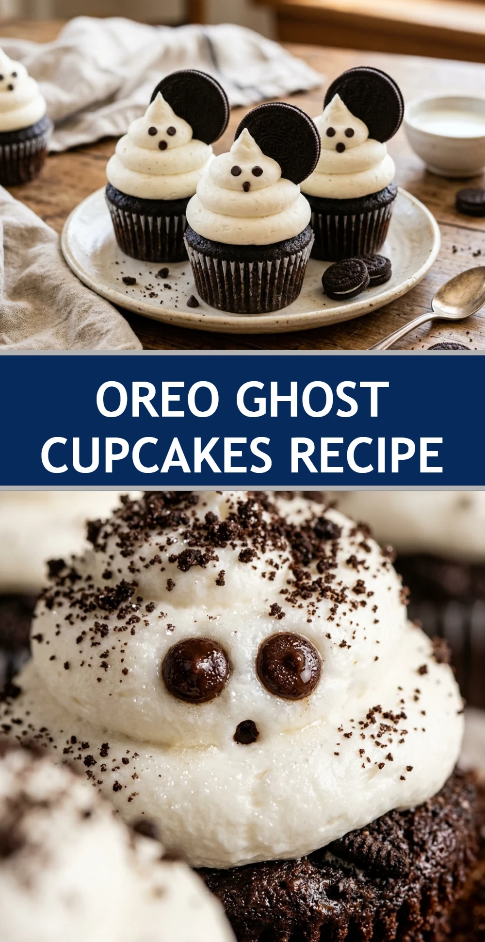 Oreo Ghost Cupcakes Recipe