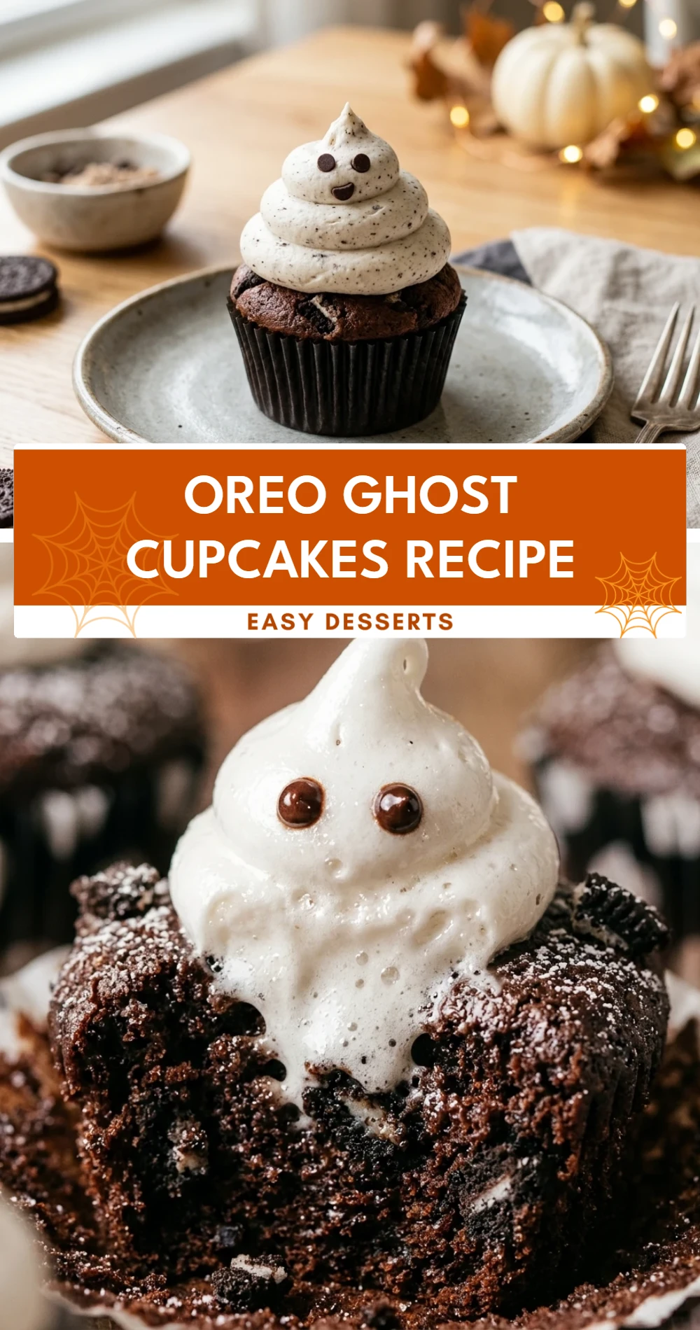 Oreo Ghost Cupcakes Recipe