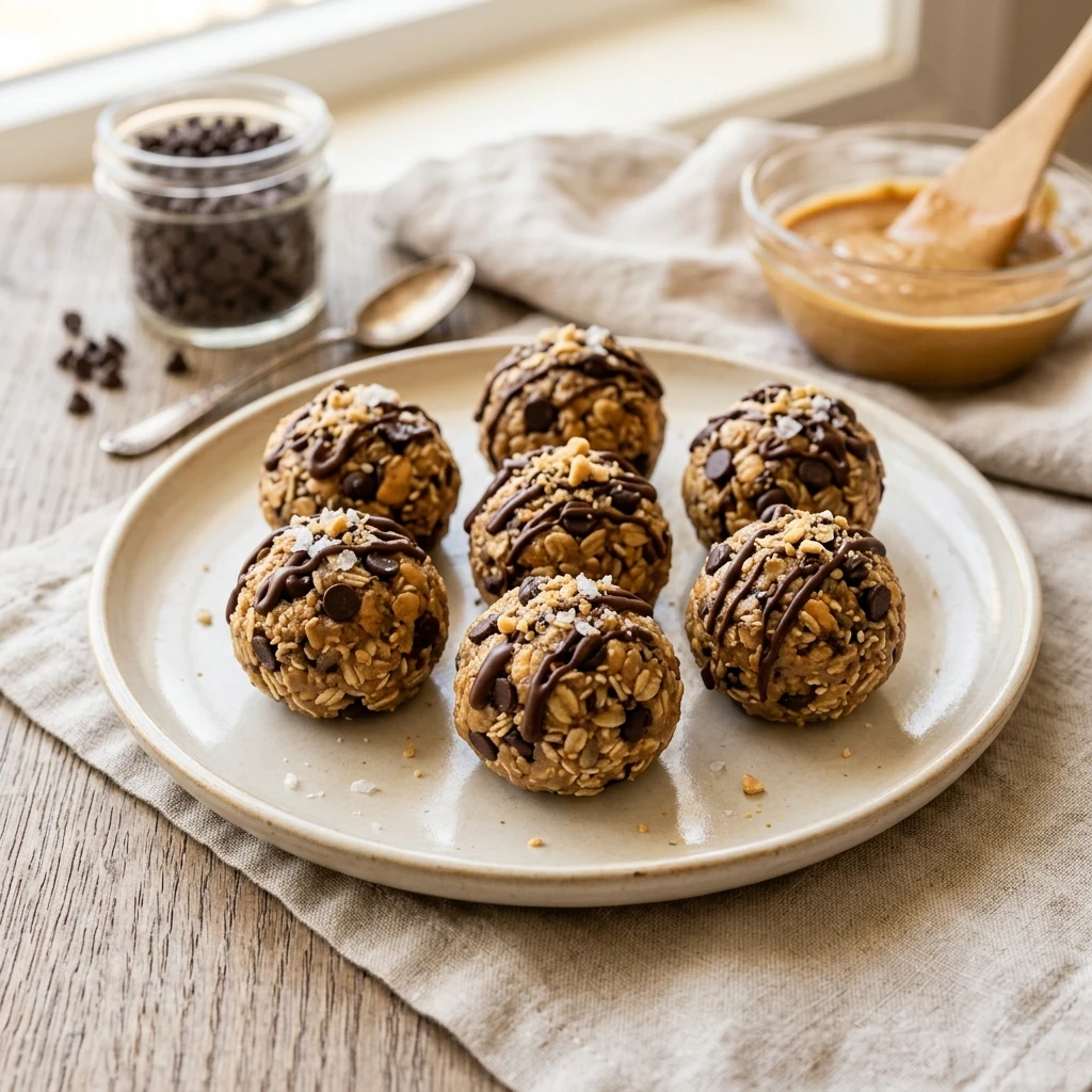 Peanut Butter Protein Balls With Chocolate Chips Recipe