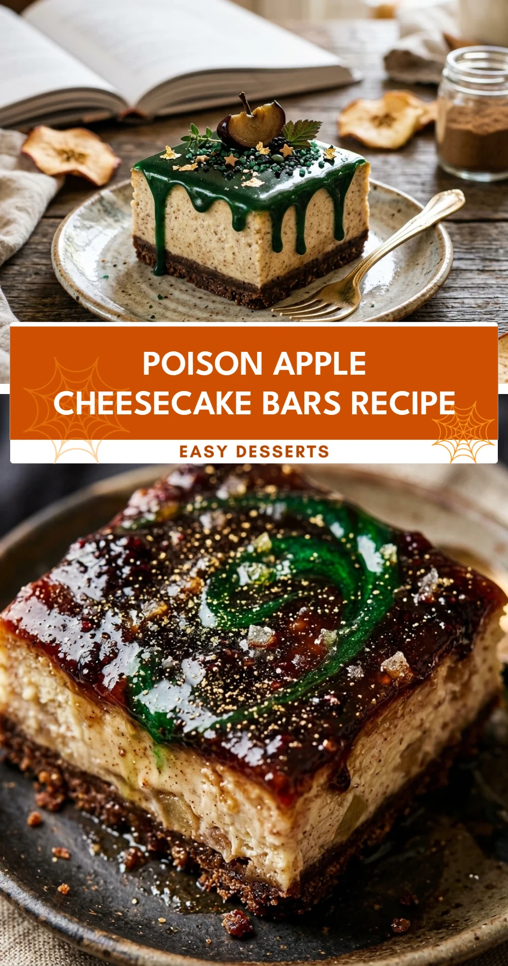 Poison Apple Cheesecake Bars Recipe
