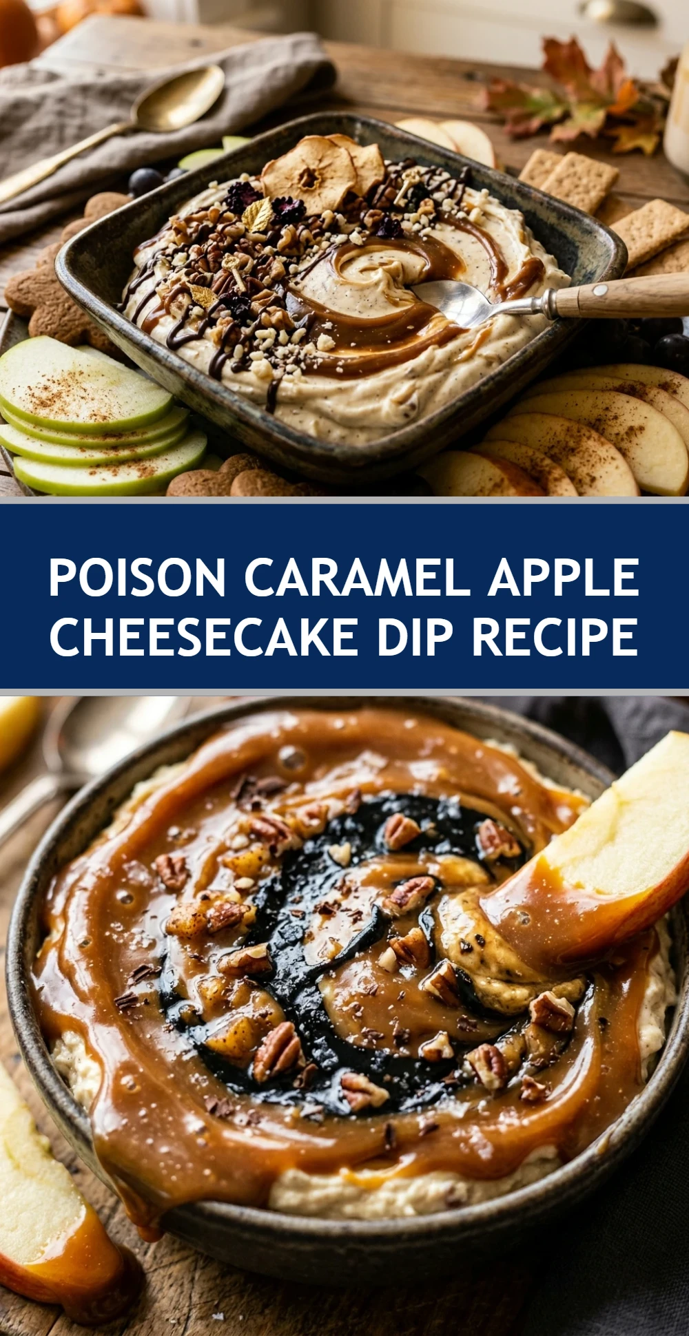 Poison Caramel Apple Cheesecake Dip Recipe