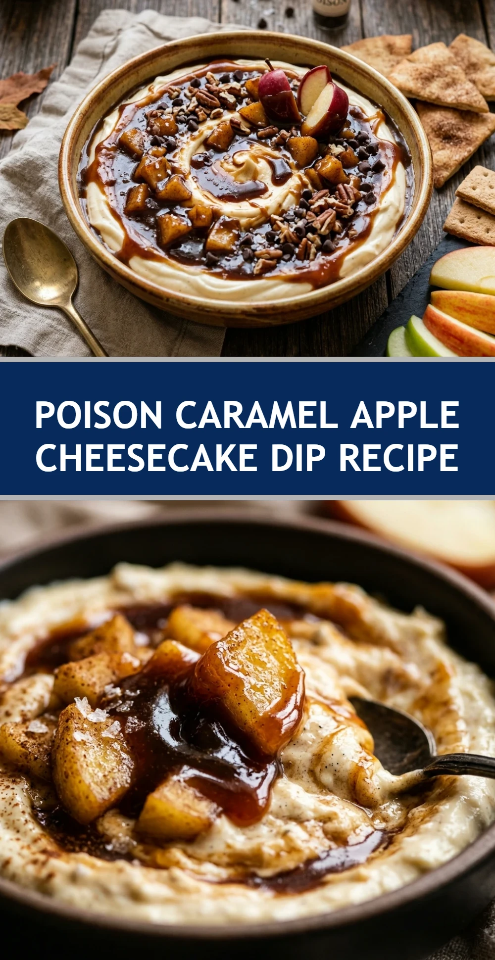Poison Caramel Apple Cheesecake Dip Recipe