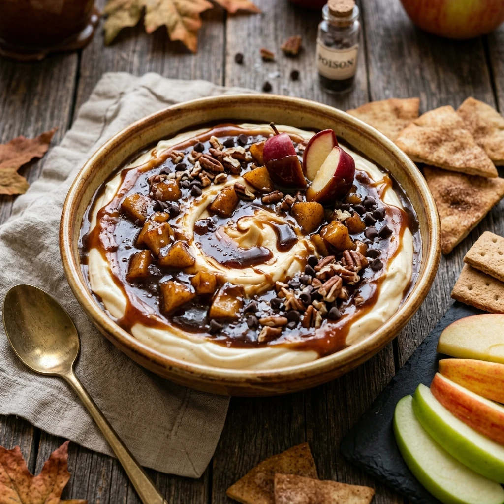 Poison Caramel Apple Cheesecake Dip Recipe