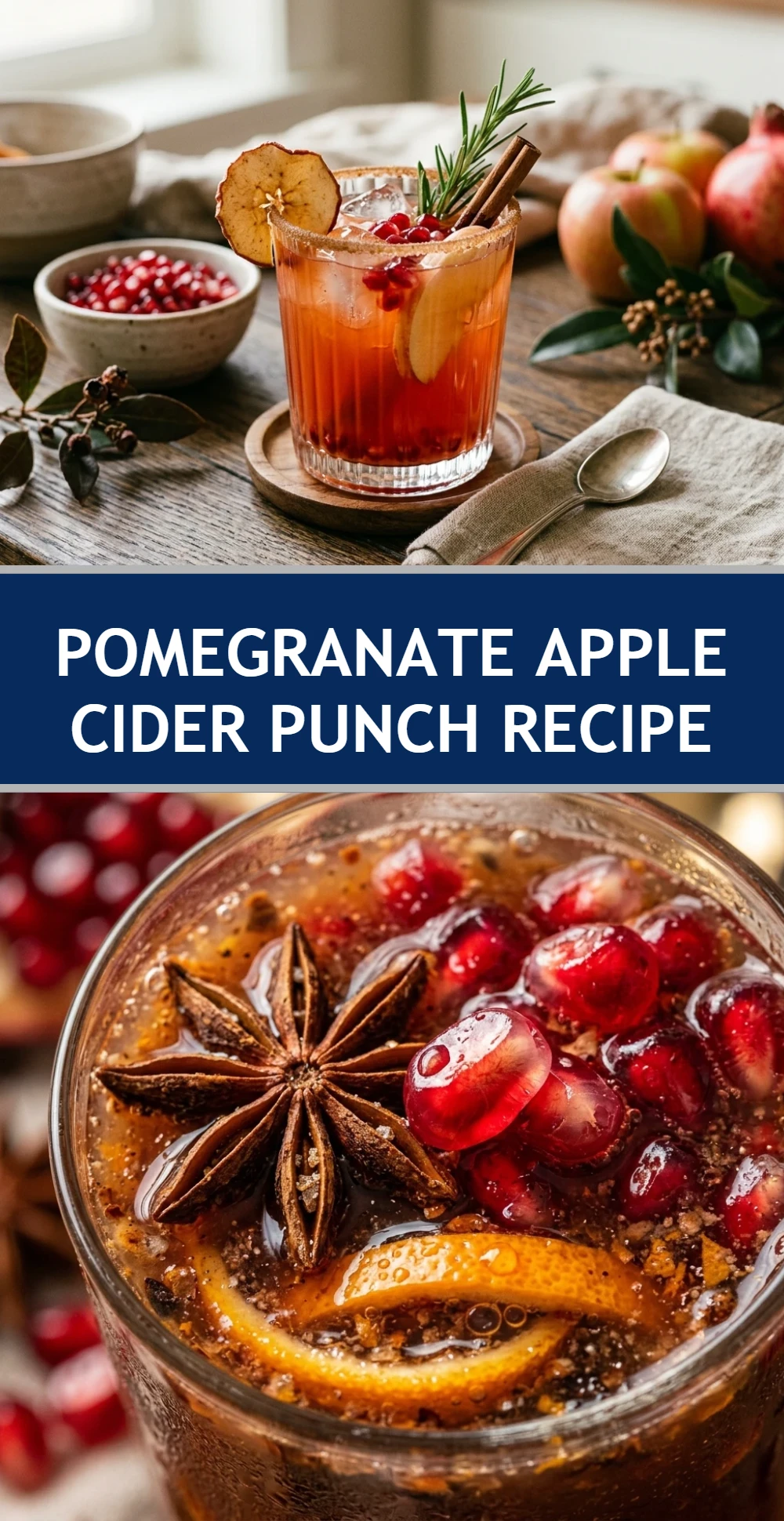 Pomegranate Apple Cider Punch Recipe